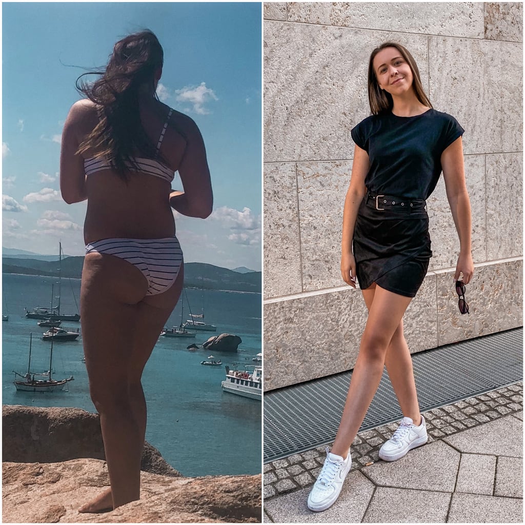 Coach's before and after transformation.